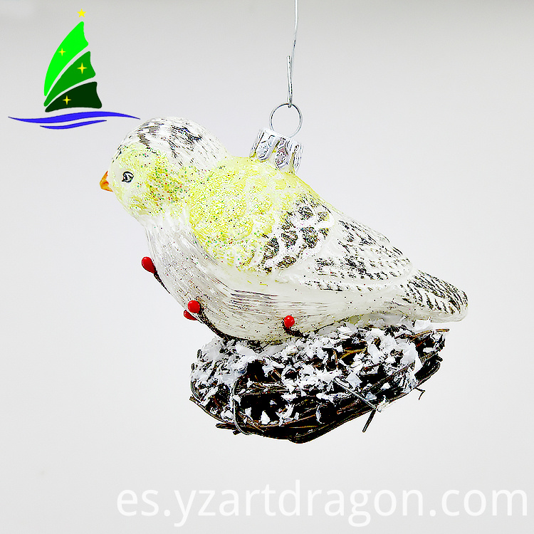 Decoraciones de vidrio para pájaros Glass bird Decorations
